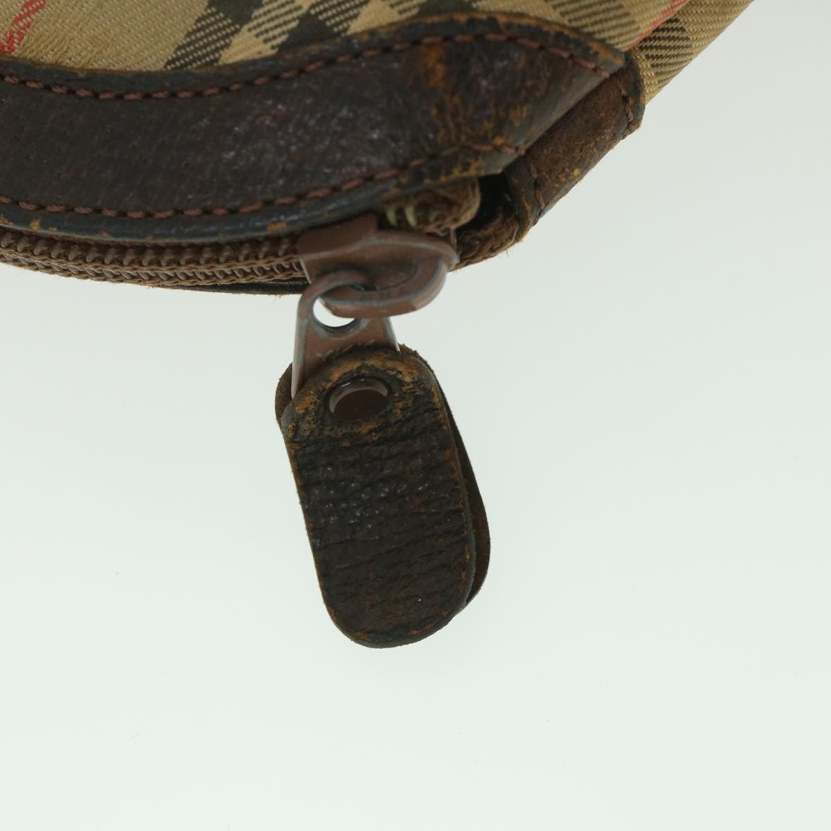 Burberry Nova Check Chain Satchel Leather