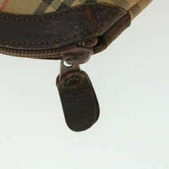 Burberry Nova Check Chain Satchel Leather