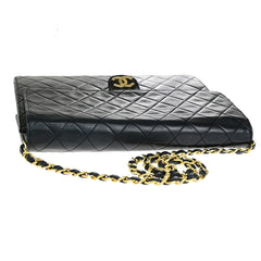 Chanel Vintage Chain Flap Bag Quilted Leather