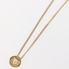 Christian Dior CD Pendant Necklace Metal