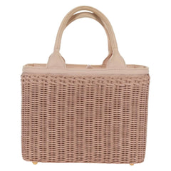 Prada Comic Basket Bag Wicker with Applique