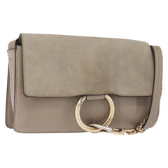 Chloe Faye Shoulder Bag Leather and Suede