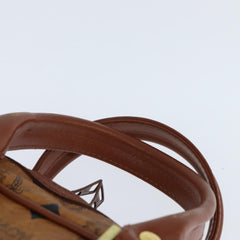 MCM Visetos Handbag Canvas and Leather