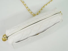 Chanel Vintage Diamond CC Camera Shoulder Bag Quilted Caviar