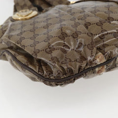 Gucci Hysteria Convertible Top Handle Bag GG Coated Canvas