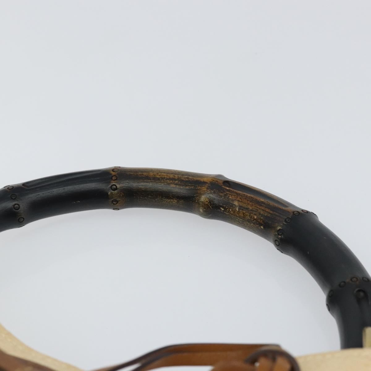 Gucci Vintage Bamboo Handle Bag Canvas