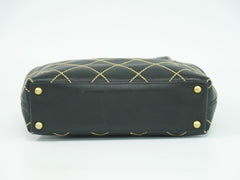 Chanel Surpique Tote Quilted Leather