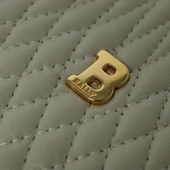 Bally Vintage Chain Shoulder Bag Quilted Leather