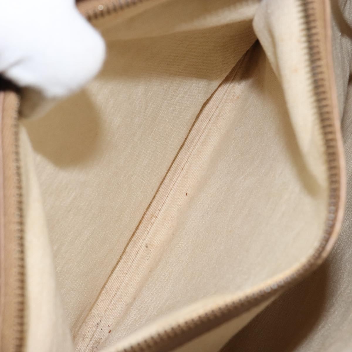 Gucci Bamboo Front Pocket Tote Canvas