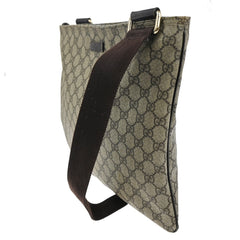 Gucci Zip Top Messenger Bag GG Coated Canvas
