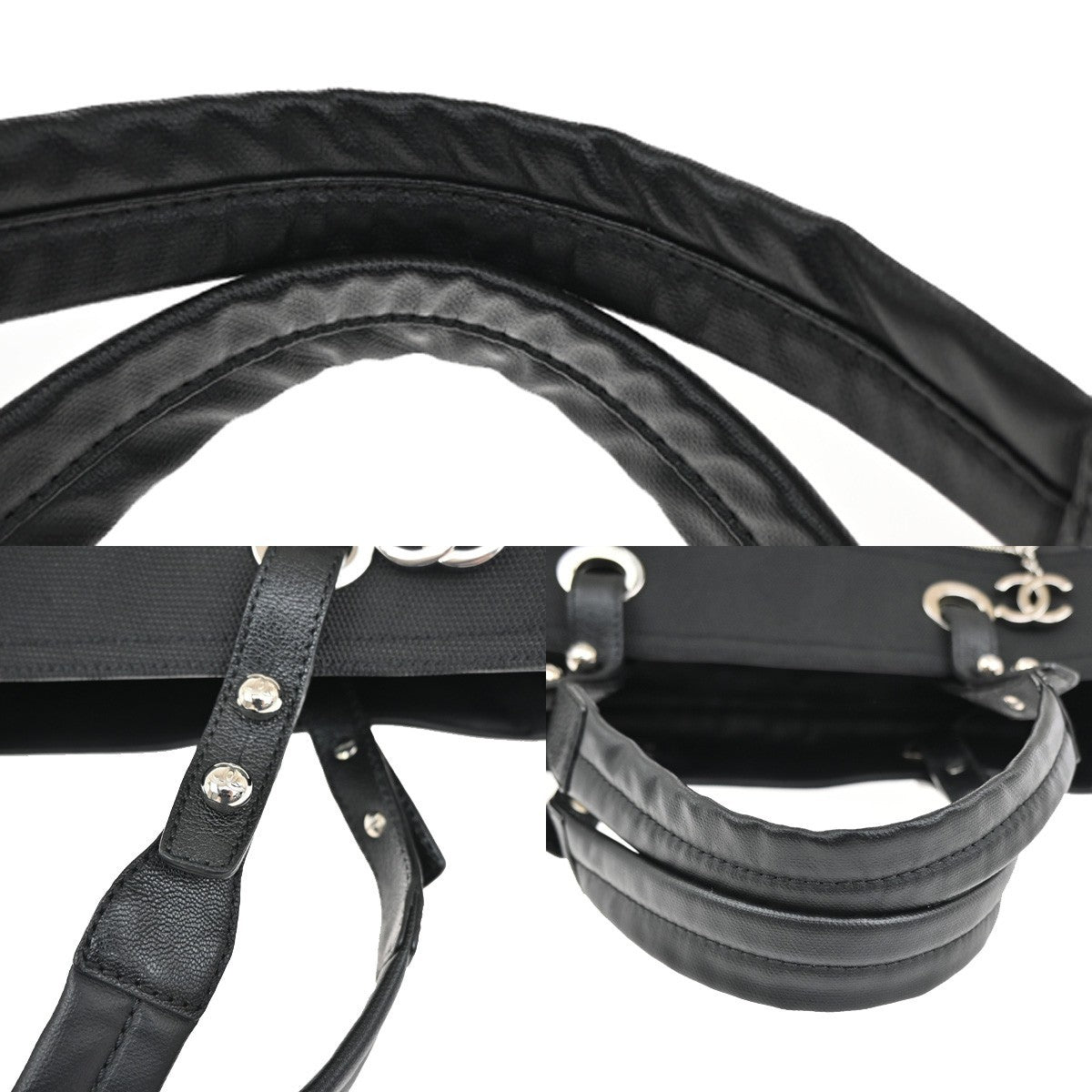 Chanel Biarritz Pocket Tote Quilted Coated Canvas