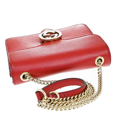 Gucci Interlocking Shoulder Bag Leather