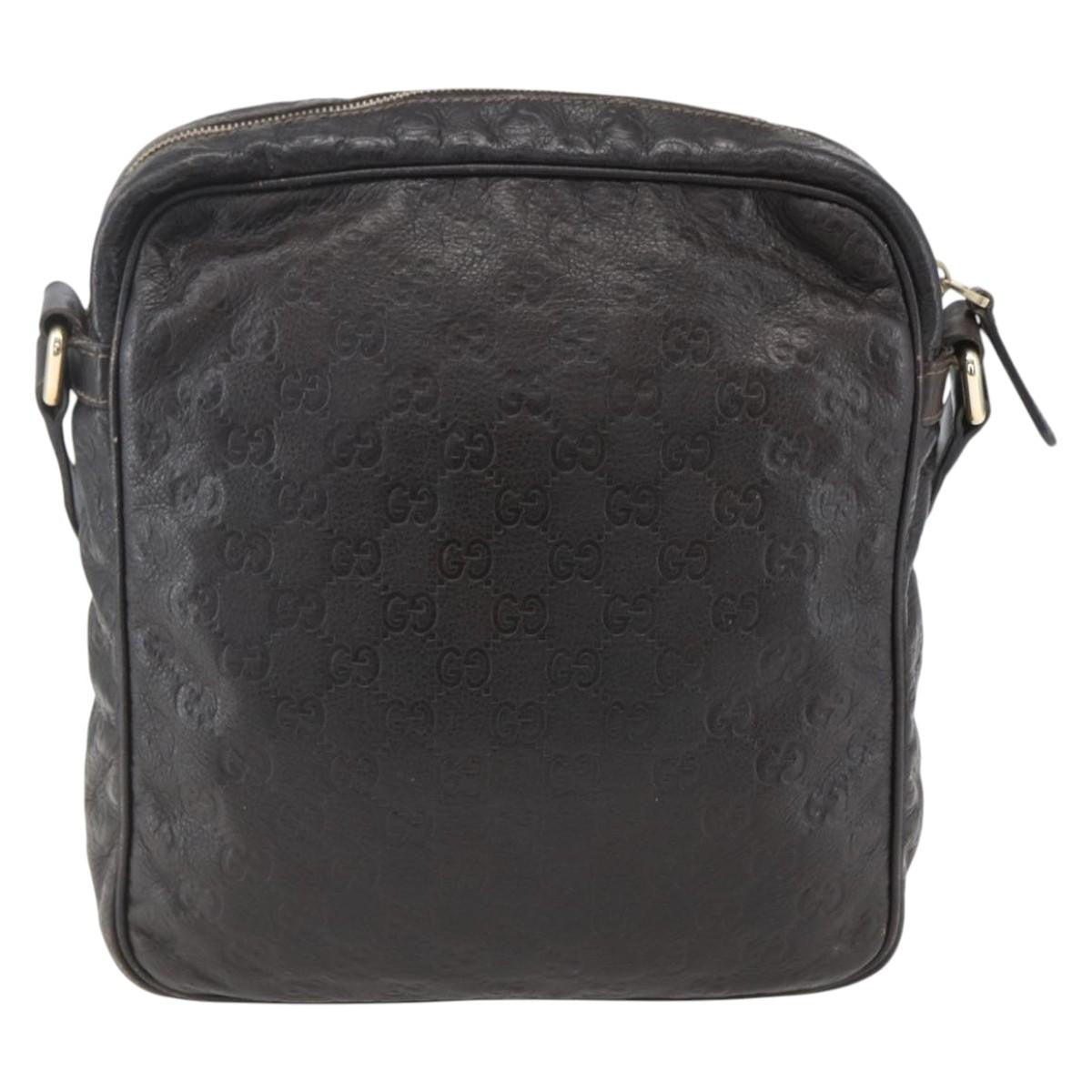 Gucci Front Zip Messenger Guccissima Leather