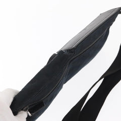 Gucci Vintage Double Belt Bag GG Canvas with Leather