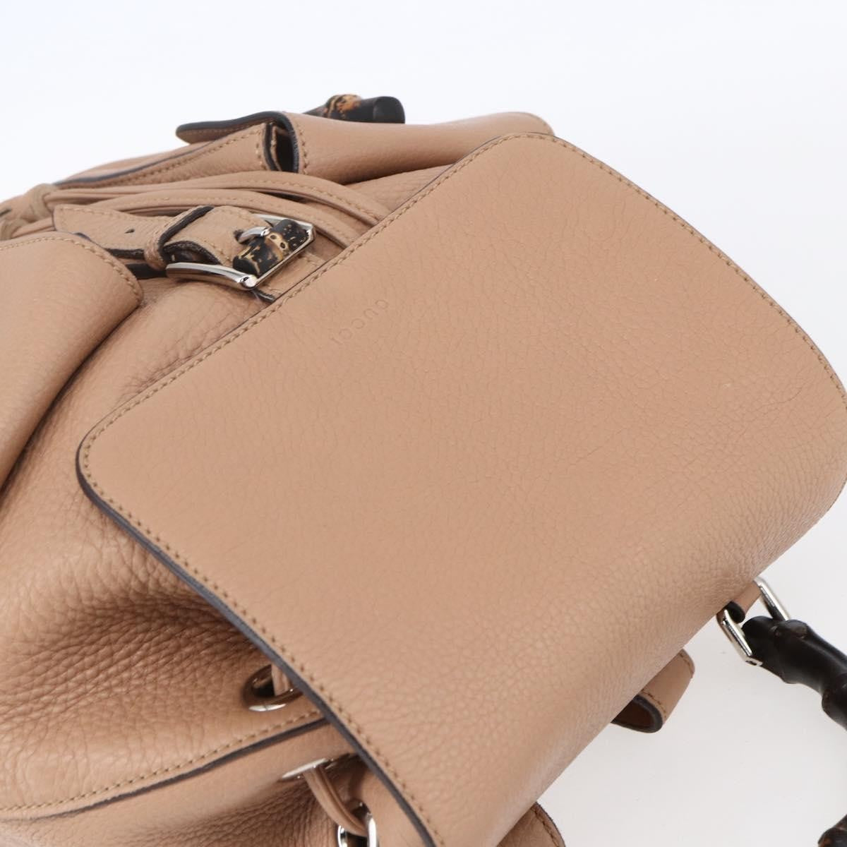 Gucci Vintage Bamboo Backpack Leather