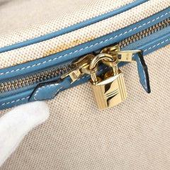Hermes Intercity Victoria Travel Case Toile with Leather