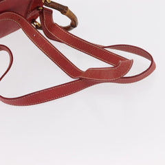 Gucci Vintage Bamboo Backpack Suede