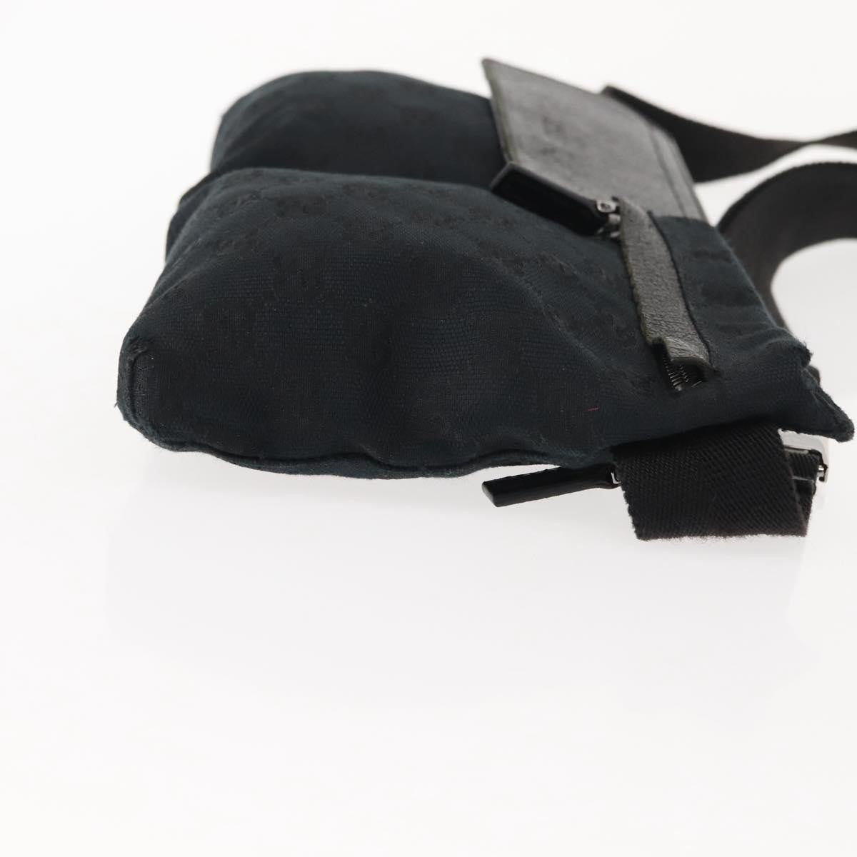 Gucci Vintage Double Belt Bag GG Canvas with Leather