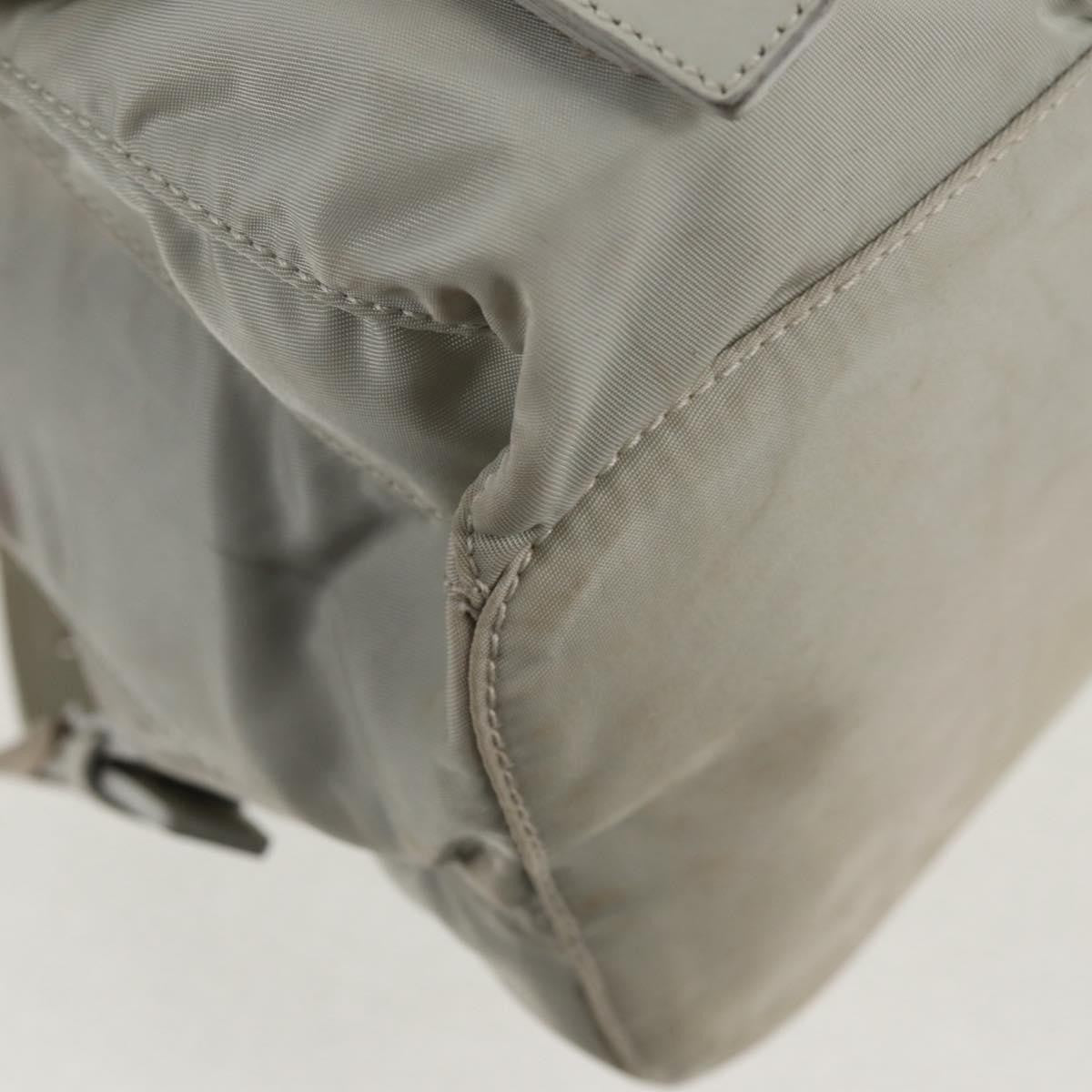 Prada Double Pocket Backpack Chain Shoulder Bag Re-Nylon