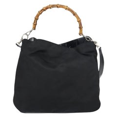 Gucci Vintage Bamboo Handle Bag Nylon
