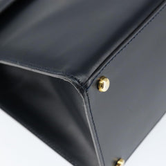 Celine Circle Logo Handbag Leather