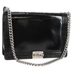 Chanel Reverso Boy Flap Bag Patent