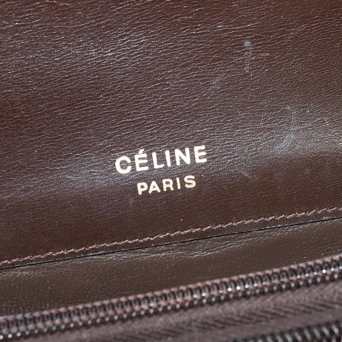 Celine C Sulky Shoulder bag Canvas and Leather