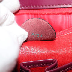 Celine Circle Logo Handbag Leather