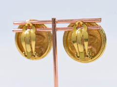 Chanel CC Round Earrings Metal