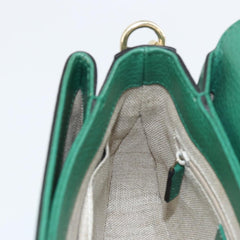 Gucci Interlocking Chain Crossbody Bag Leather