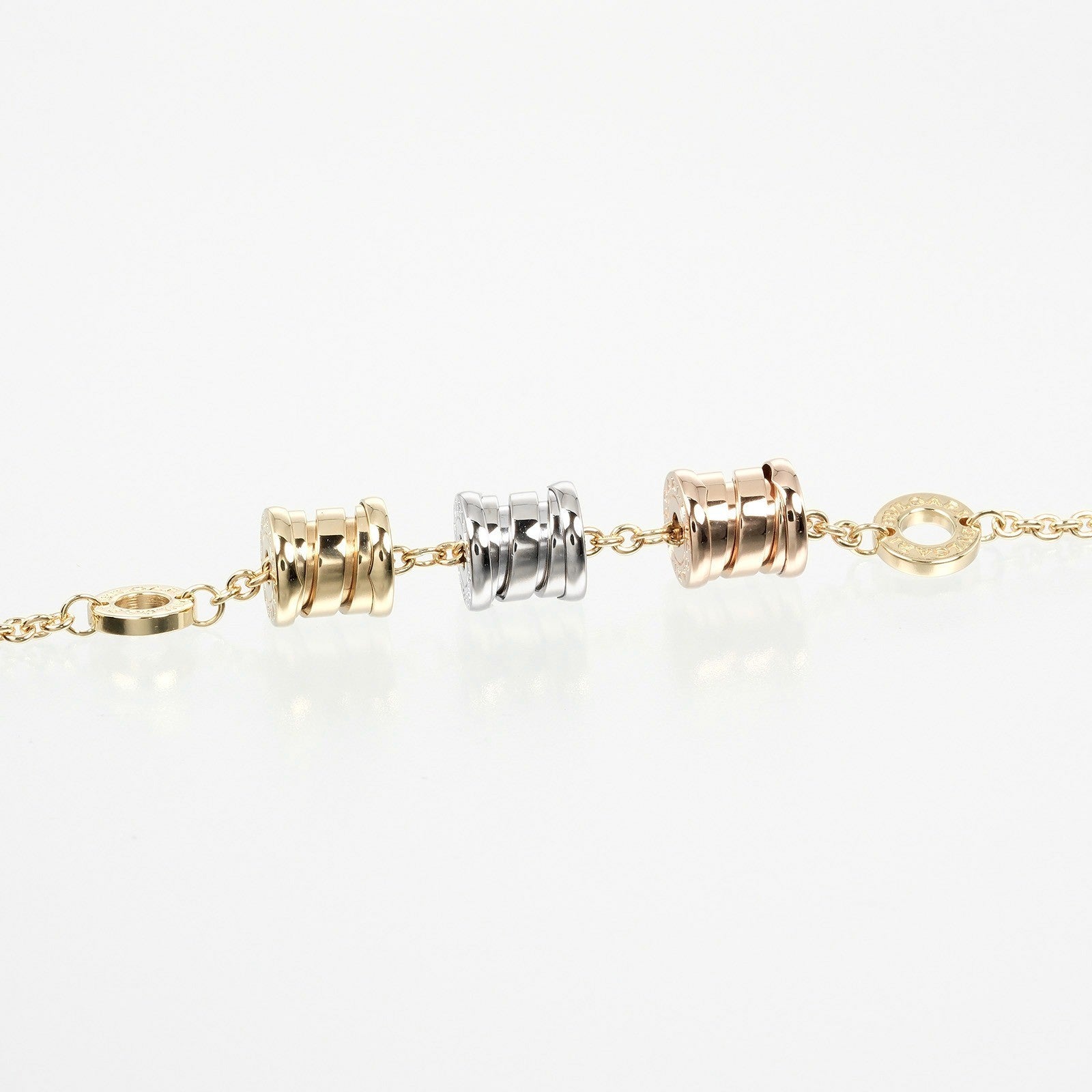 Bvlgari B.Zero1 Three Station Soft Bracelet 18K Tricolor Gold