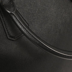Prada Convertible Zip Around Briefcase Saffiano Leather