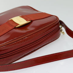 Salvatore Ferragamo Vala Shoulder Bag Patent Leather