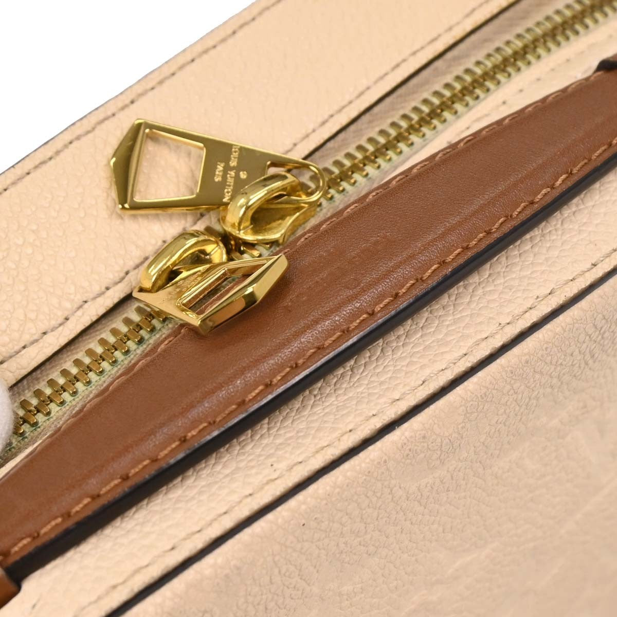 Louis Vuitton Saintonge Handbag Monogram Empreinte Leather