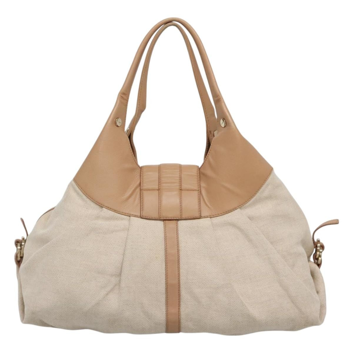 Bvlgari Chandra Hobo Canvas and Leather