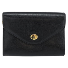 Christian Dior Vintage Chain Flap Shoulder Bag Leather