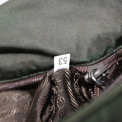 Prada Double Buckle Flap Messenger Bag Tessuto