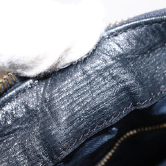 MCM Visetos Handbag Canvas and Leather