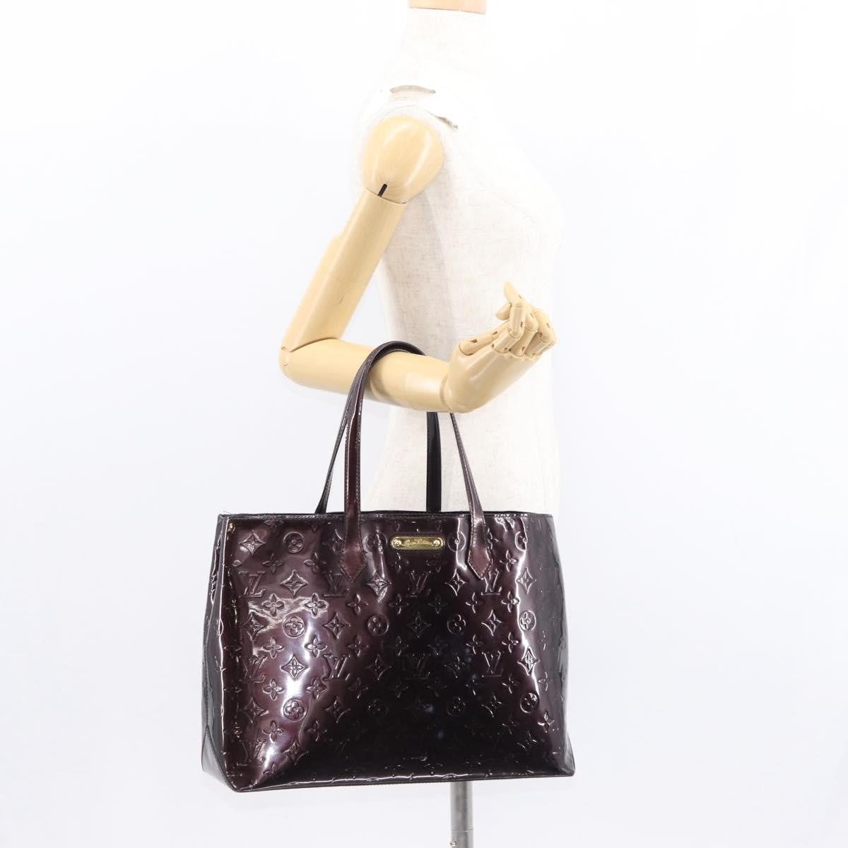 Louis Vuitton Wilshire Handbag Monogram Vernis