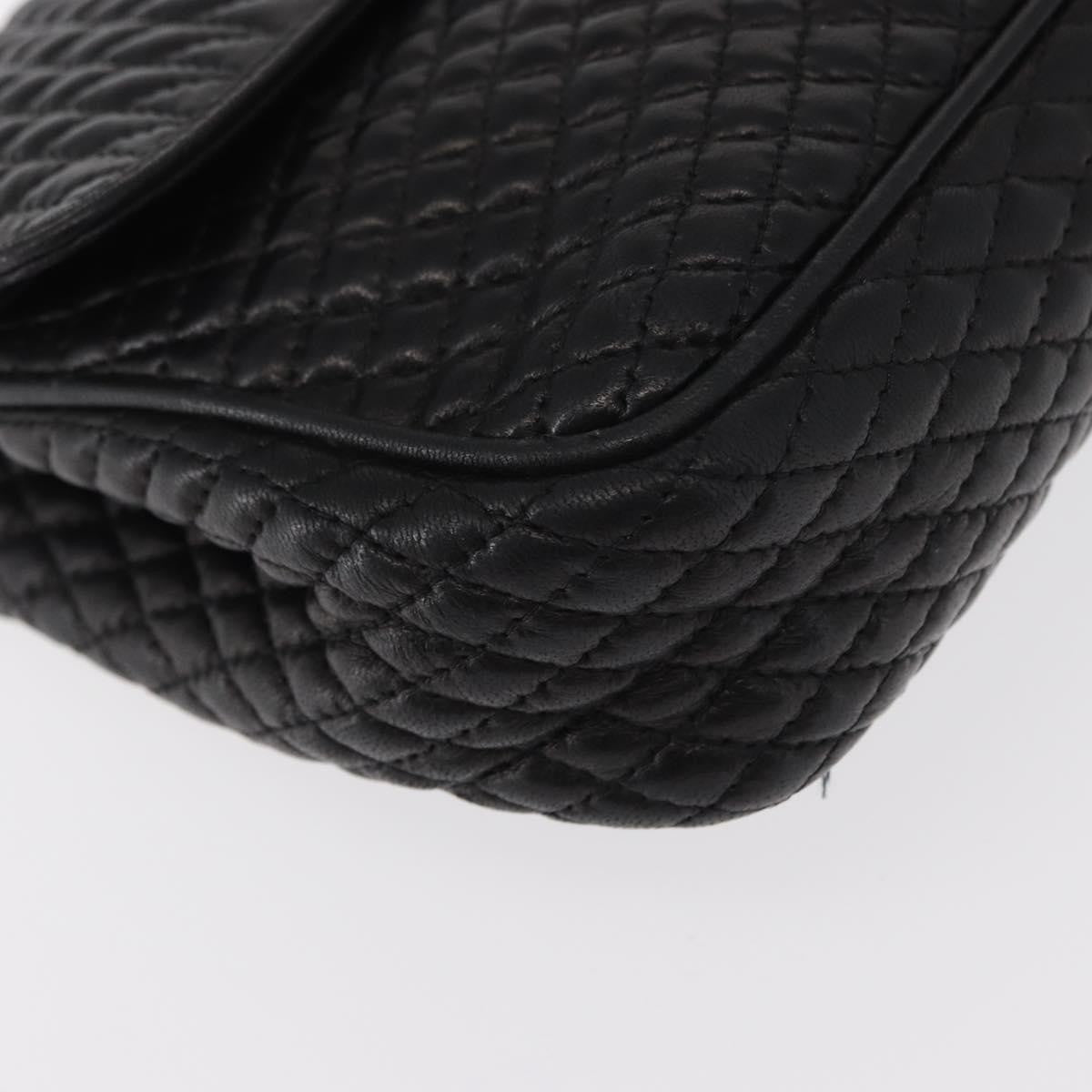 Bally Vintage Chain Shoulder Bag Quilted Leather