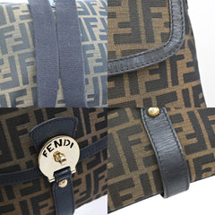 Fendi Chef Zip Crossbody Bag Zucca Canvas
