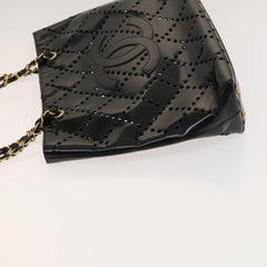 Chanel CC Chain Tote Perforated Patent