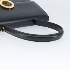 Celine Circle Logo Handbag Leather