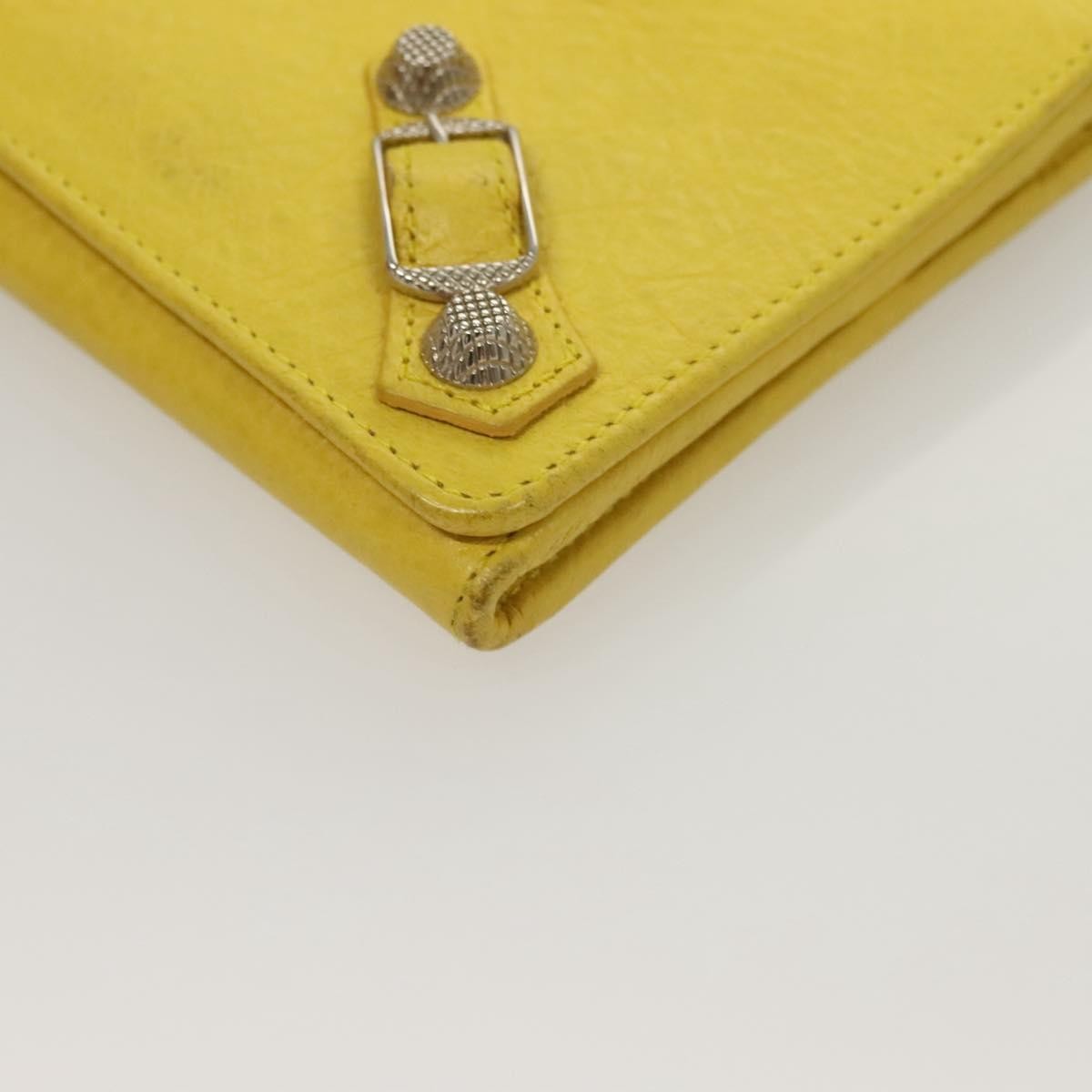 Balenciaga Classic Metallic Edge Money Flap Wallet Leather