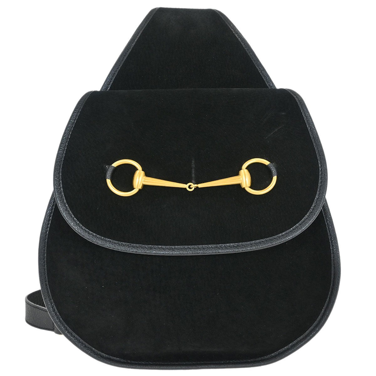 Gucci Vintage Horsebit Sling Bag Suede