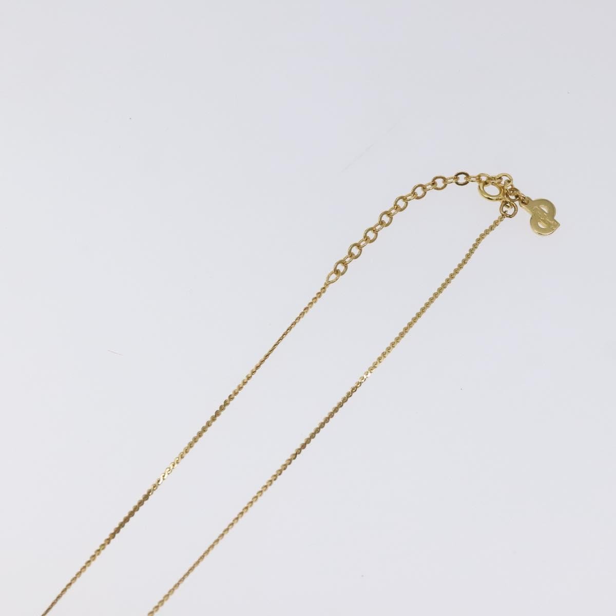 Christian Dior CD Pendant Necklace Gold-plated