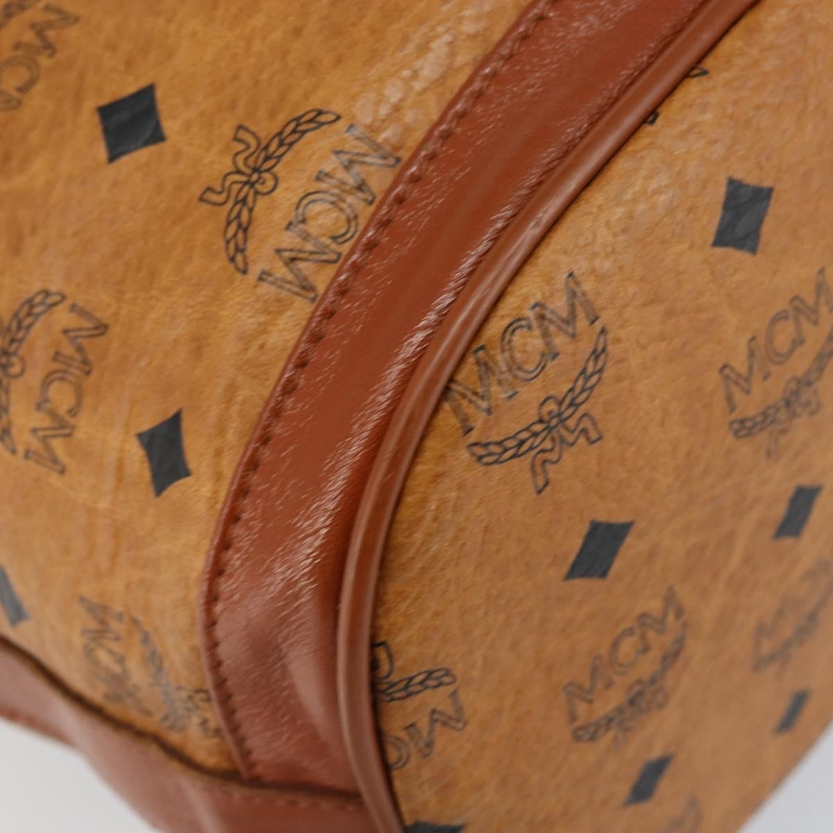 MCM Drawstring Shoulder Bag Leather