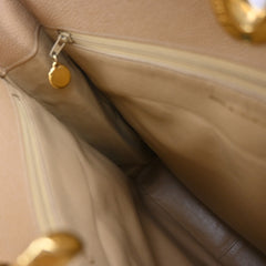 Chanel Vintage CC Lock Pocket Tote Quilted Caviar