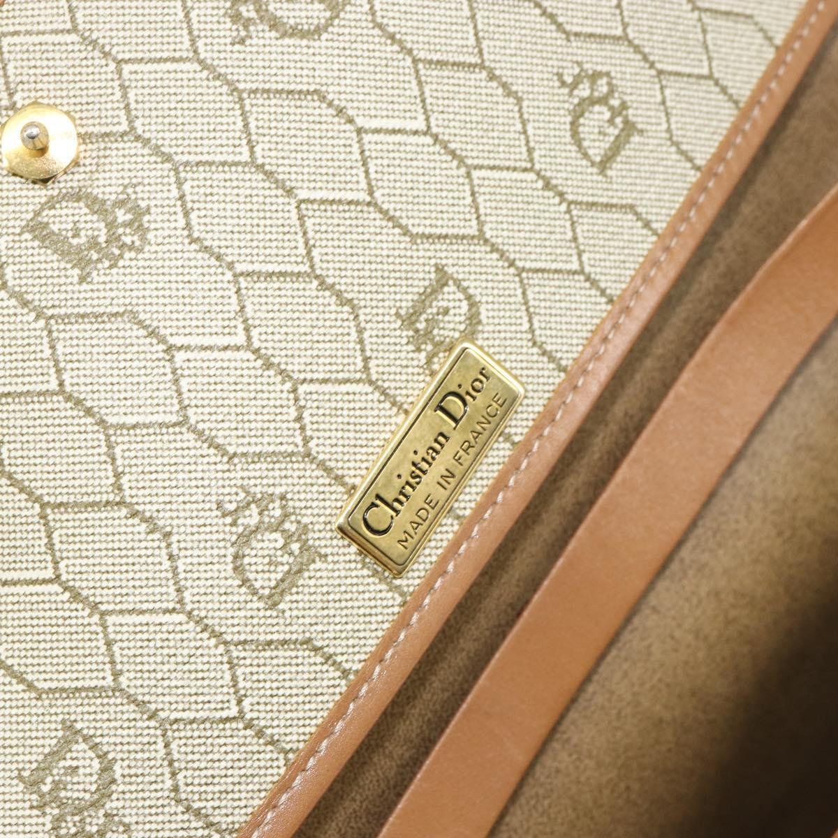 Christian Dior Vintage Honeycomb chain Canvas