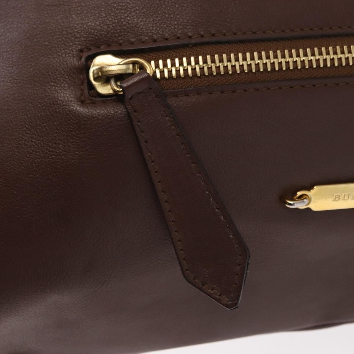 Burberry Big Crush Tote Leather and House Check Canvas